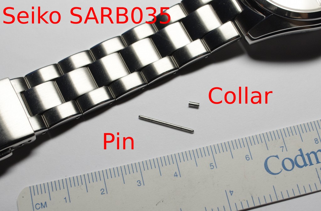 How to resize a Seiko “collar and pin” watch band | Just another small blog